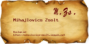 Mihajlovics Zsolt névjegykártya